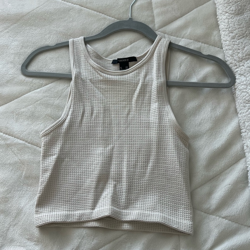 waffle knit tank